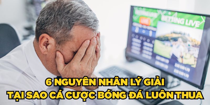 6 nguyên nhân lý giải tại sao cá cược bóng đá luôn thua